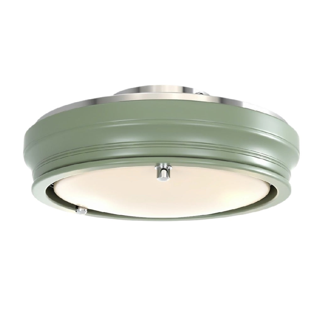 **Technische titel in het Nederlands:** Elegant plafondlamp met groene afwerking en energiezuinige LED-verlichting